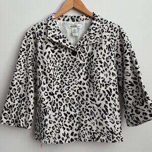 Marisa Christina Leopard Print Lightweight Spring/SummerJacket Size SM
